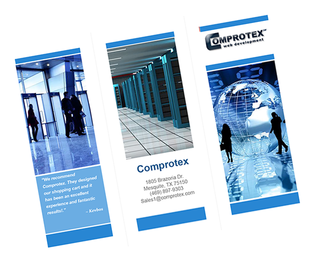 Low cost tri-fold brochure templates